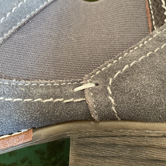 BIZA Carson Distressed Charcoal Graphite Leather Ankle booties, Women’s 39. - Picture 14 of 16